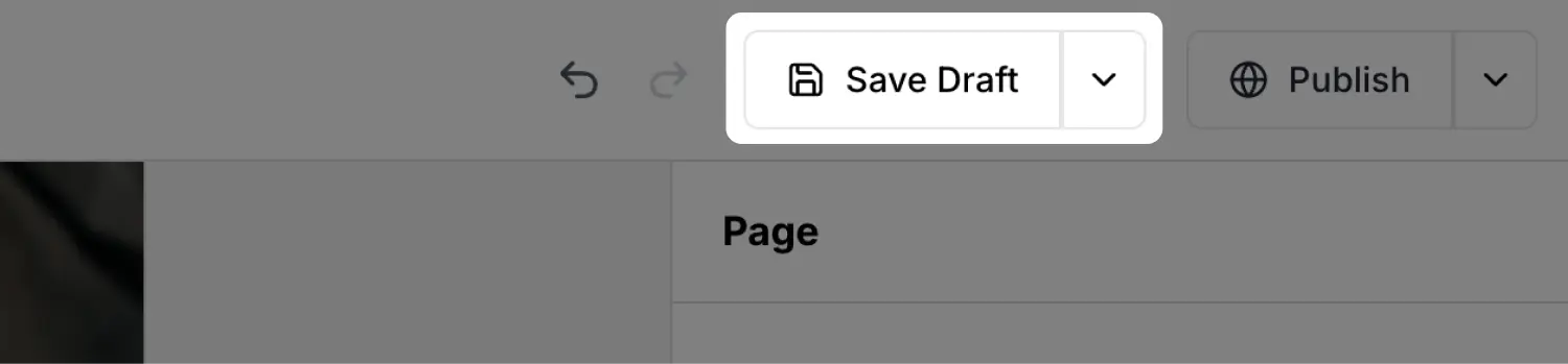 Saving a draft