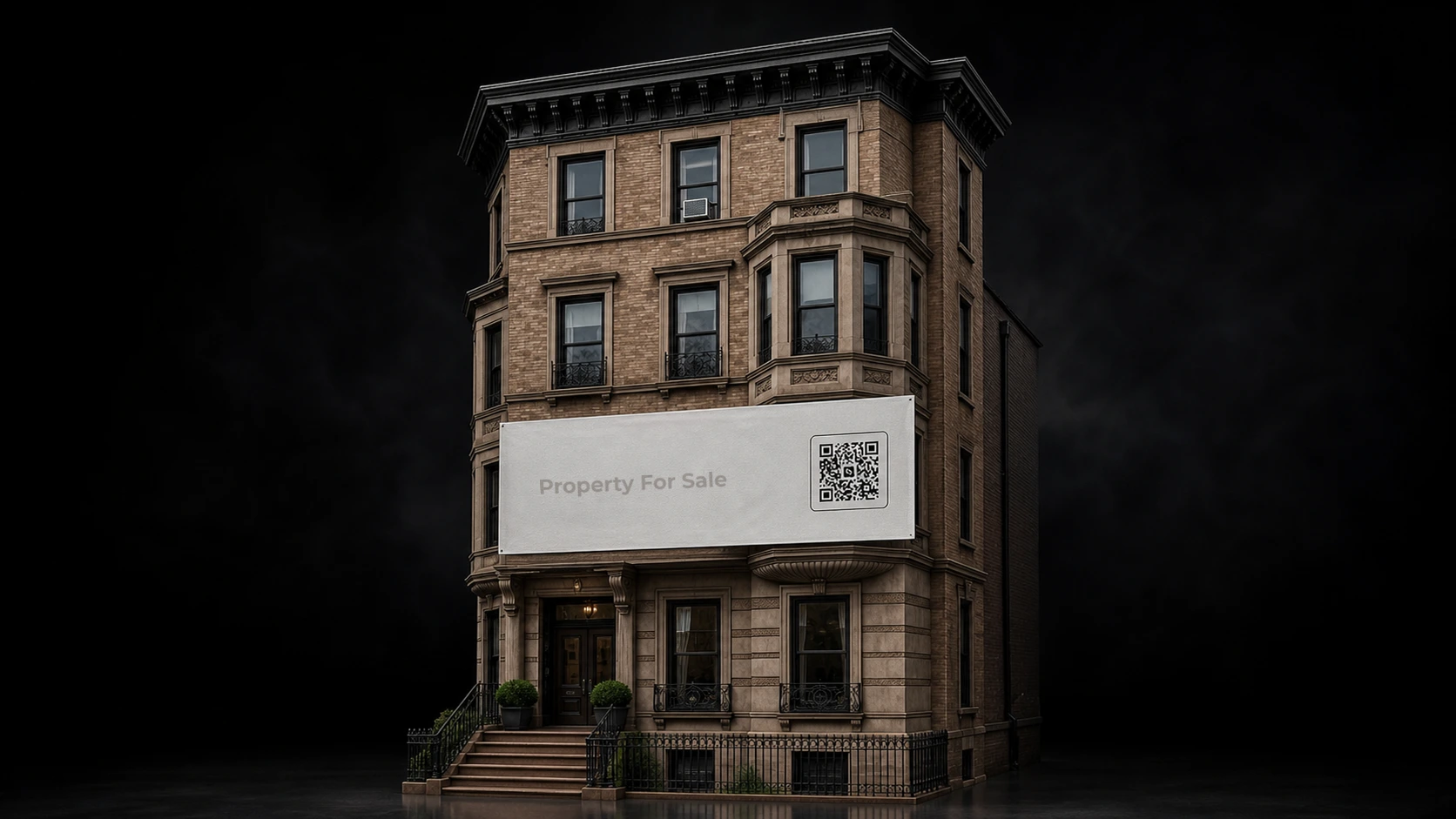 Link Studio mobile website replacing a physical banner for tradespeople and local businesses